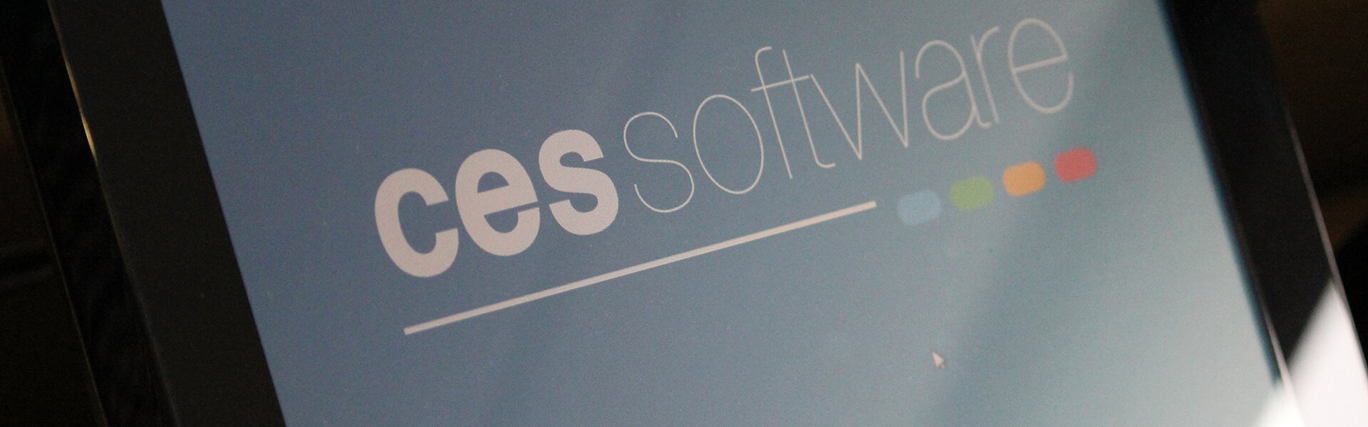 The CES Software logo on a point of sale screen